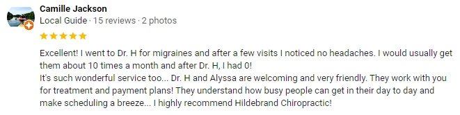 Chiropractic State College PA Camille Testimonial